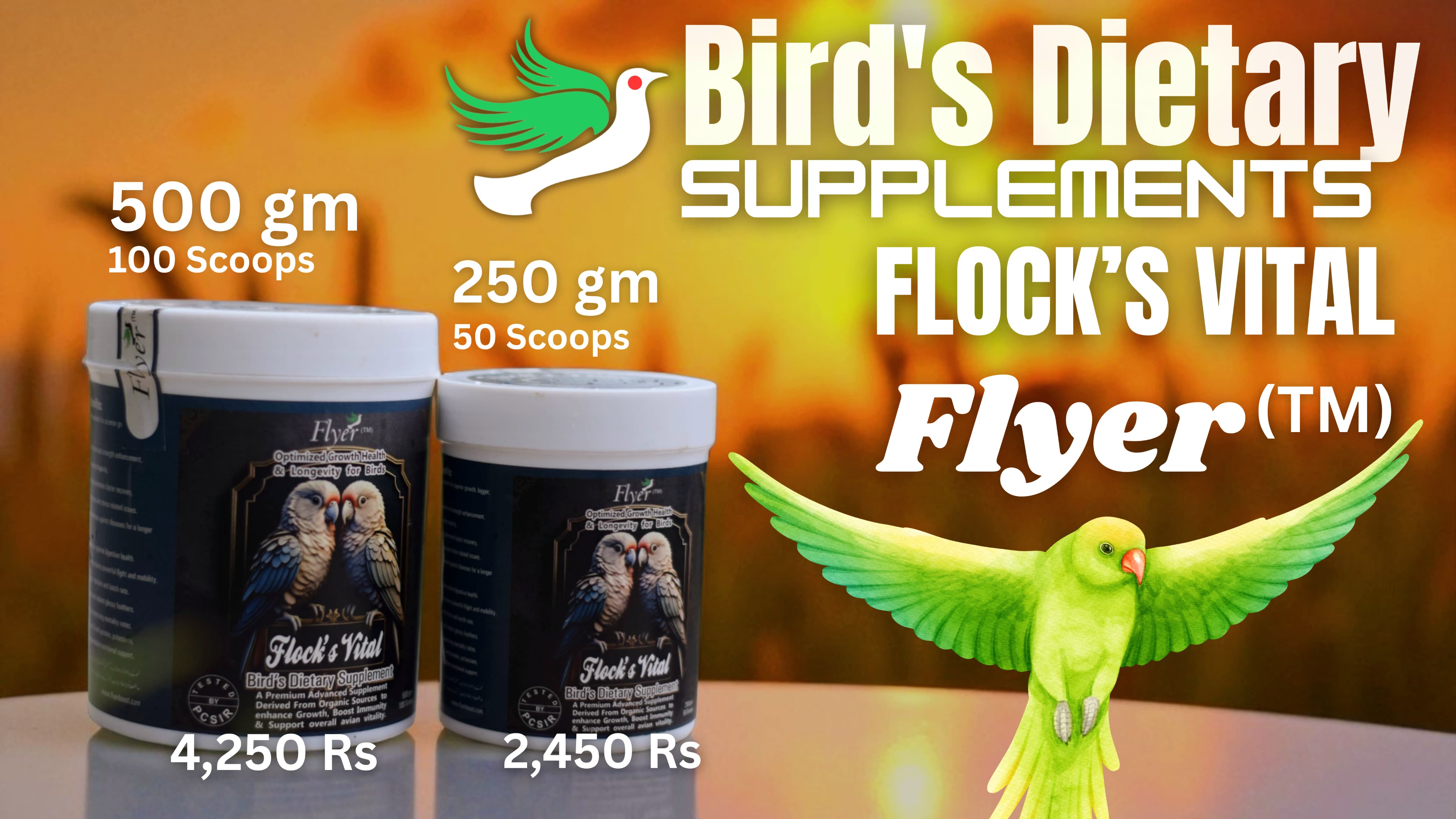 Flock's Vital Pricing (250gm and 500gm)